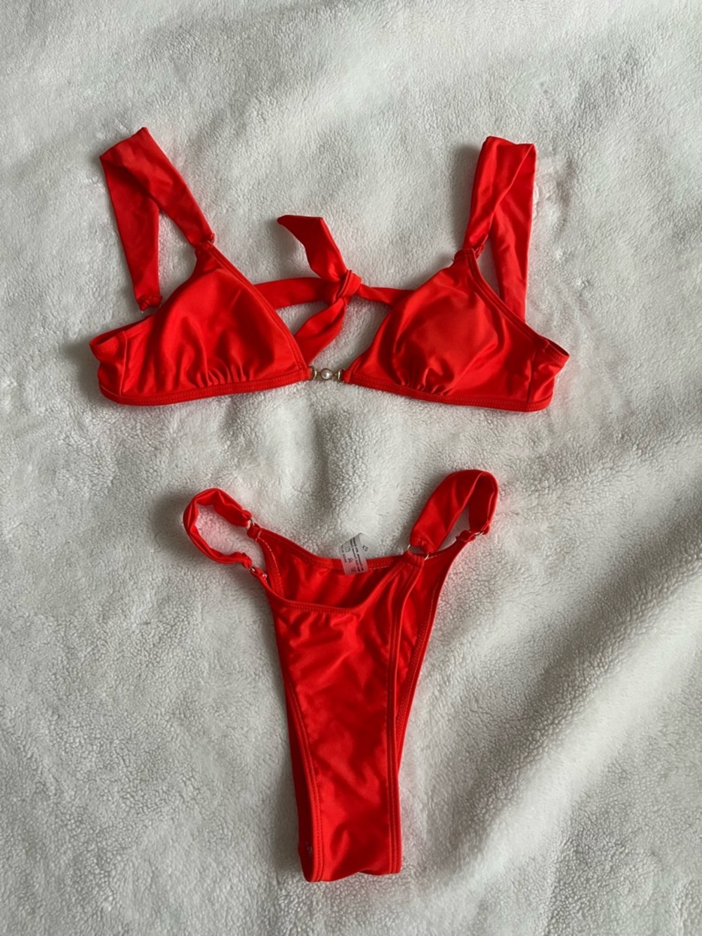 SHEIN Bright Coral/Orangey Bikini